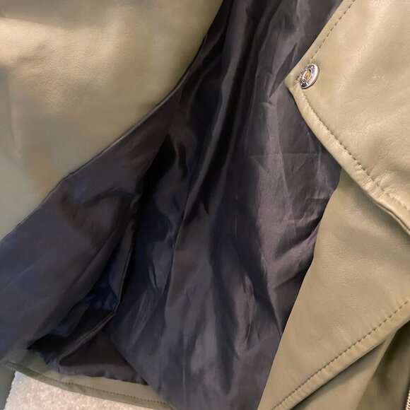 Vine & Valley Red Moto Jacket Women's Biker Punk Street Style Fall Layer NWT - Picture 7 of 10